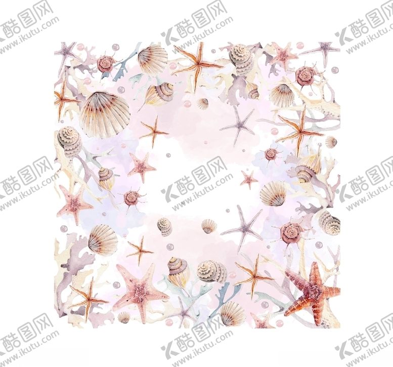 编号：99042709161127368475【酷图网】源文件下载-贝壳海鲜海星海滩沙滩