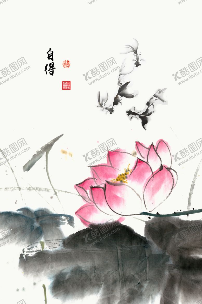 装饰画床头山水新中式玄关