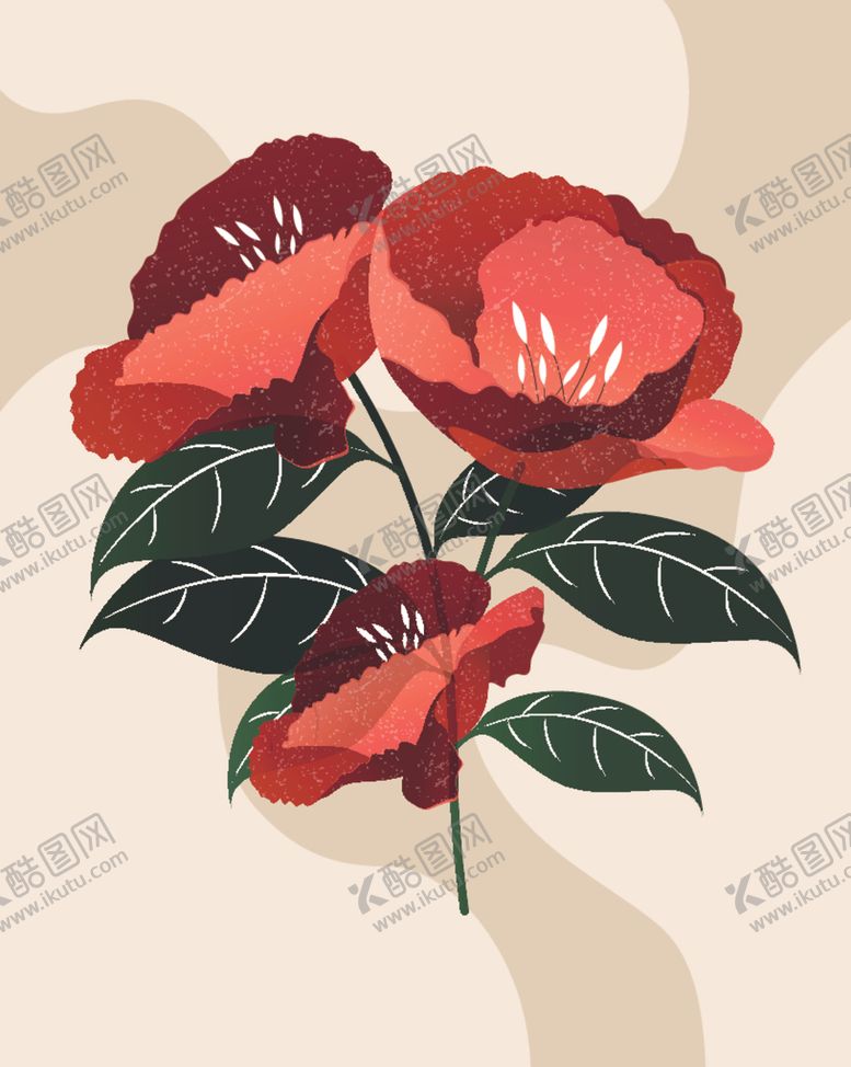 编号：69184610300547055707【酷图网】源文件下载-手绘花卉