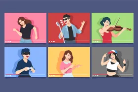 视频日志创作者直播博主推广