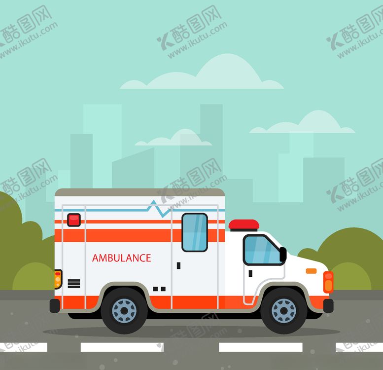 编号：83788309260714013403【酷图网】源文件下载-救护车矢量图