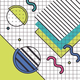 复古创意拼接图案