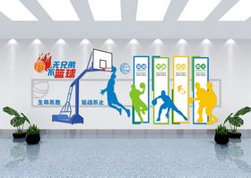 篮球运动文化墙