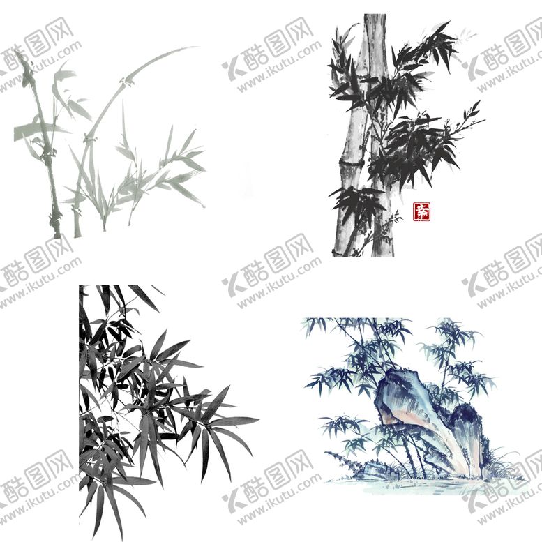 编号：40683510081517259612【酷图网】源文件下载-水墨竹子
