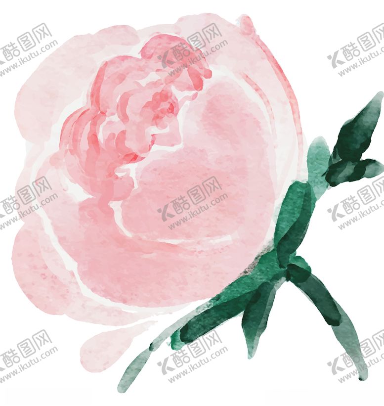 编号：18165307131800102973【酷图网】源文件下载-水彩创意花朵植物