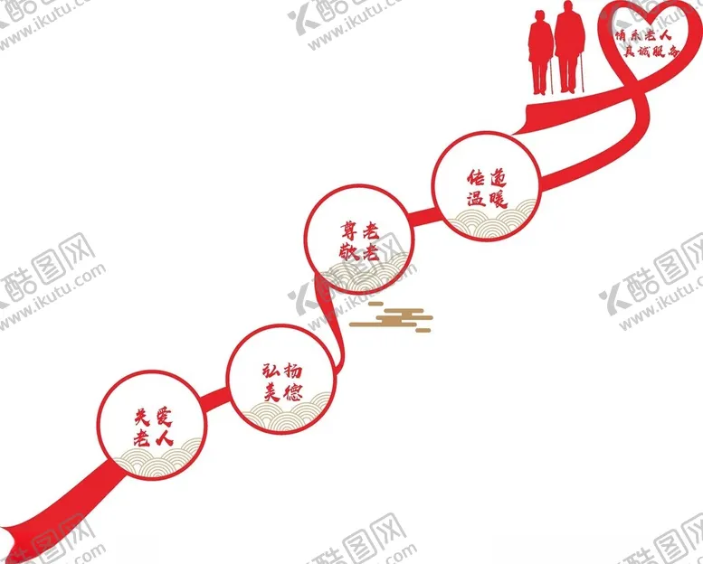 编号：17999402130003499601【酷图网】源文件下载-养老院文化墙