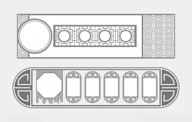 中式边框文化墙