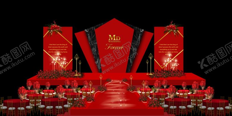 编号：56844110061837179303【酷图网】源文件下载-红金婚礼