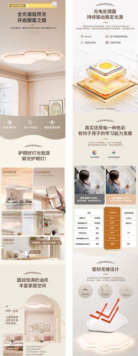 吸顶吊灯详情页设计