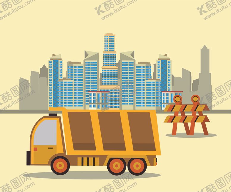 编号：88161510020813446205【酷图网】源文件下载-扁平建筑插画