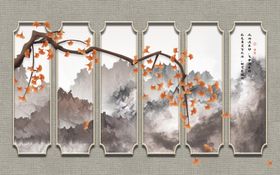 中式背景墙