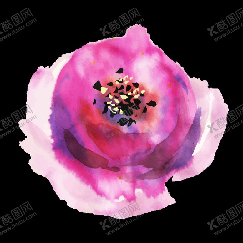 编号：25301810201846361629【酷图网】源文件下载-水彩花朵装饰