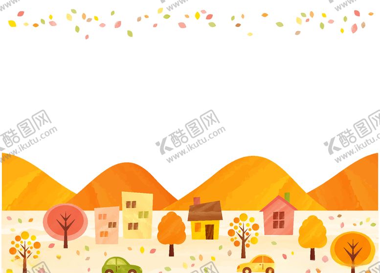 编号：77209805122229176764【酷图网】源文件下载-小房子创意卡通背景