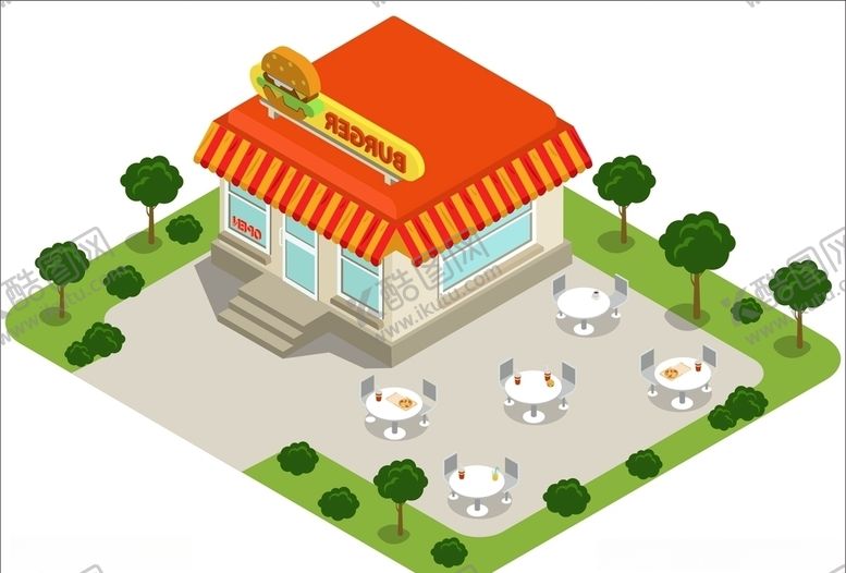 编号：53296909110018196991【酷图网】源文件下载-汉堡店