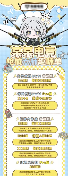 三角洲卡通长图海报