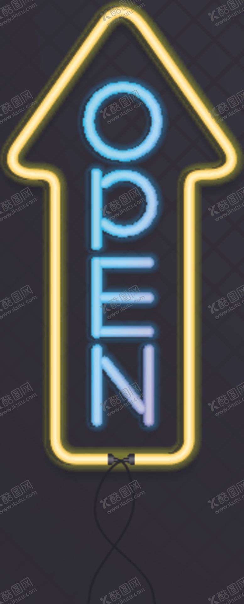 编号：65454610070944044590【酷图网】源文件下载-霓虹灯箭头