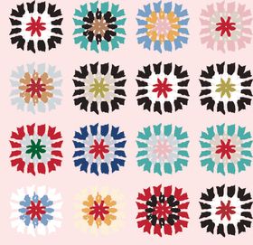 多彩几何花纹图案集合