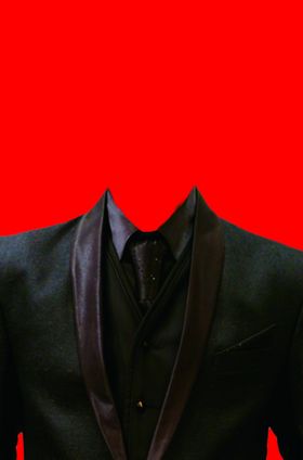 男士西装证件照