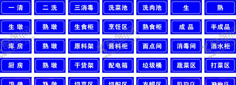 编号：21233604241325599133【酷图网】源文件下载-厨房标识牌