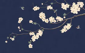 新中式装饰画电视墙壁背景墙花鸟花鸟壁