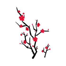 梅花树枝元素