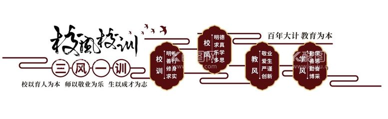 编号：68845010181634152108【酷图网】源文件下载-校风校训