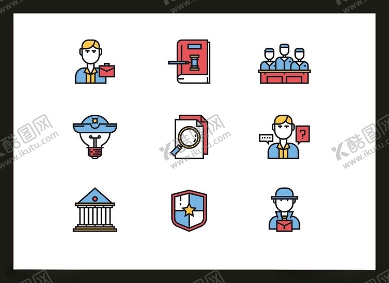 编号：92076602171028134853【酷图网】源文件下载-商务办公图标