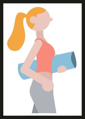 手绘女孩女人美优雅漂亮