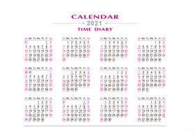 2021年日历