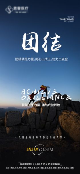 团结就是力量海报