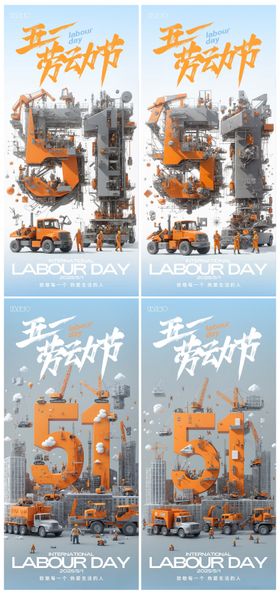 五一劳动节系列海报