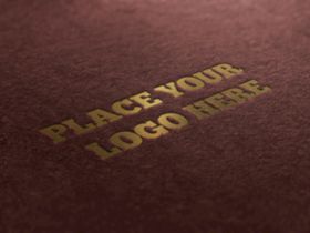 logo样机办公金烫金