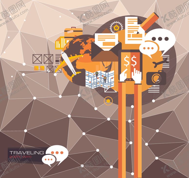 编号：52580109130423113717【酷图网】源文件下载-扁平化工作场景与人物