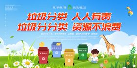 垃圾分类社区标语活动环保展板