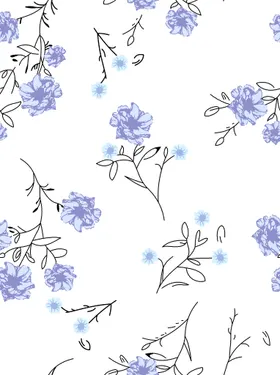 小碎花手绘乱大牌大牌