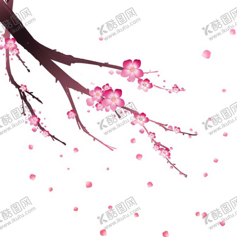 编号：12209105041954385338【酷图网】源文件下载-中国风水墨梅