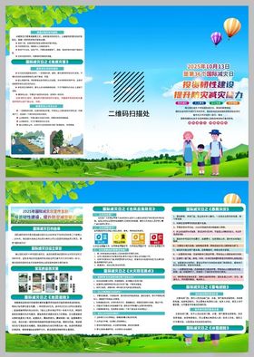 2025国际减灾日展板