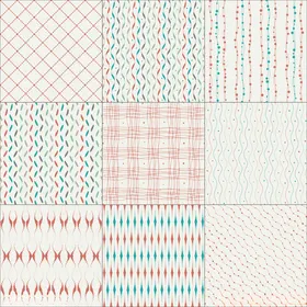 多彩动物纹理图案集合