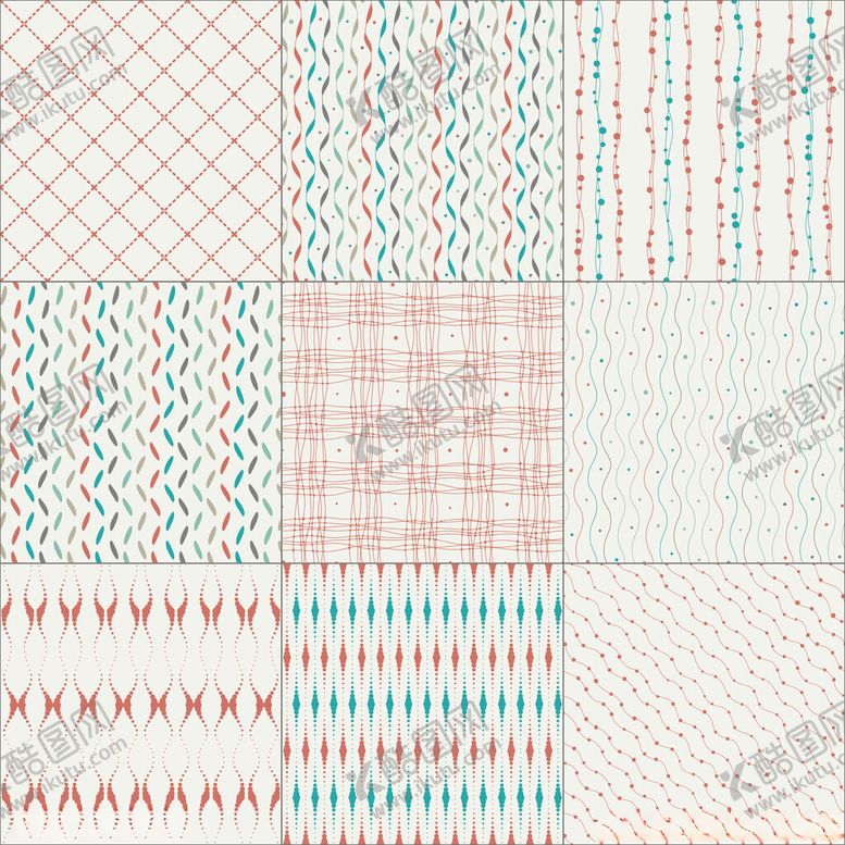 编号：12005511021341391647【酷图网】源文件下载-多彩几何图案纹理集合