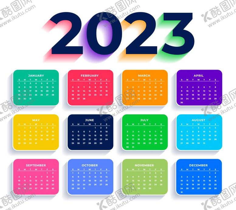 编号：35626412041251473836【酷图网】源文件下载-2023年日历