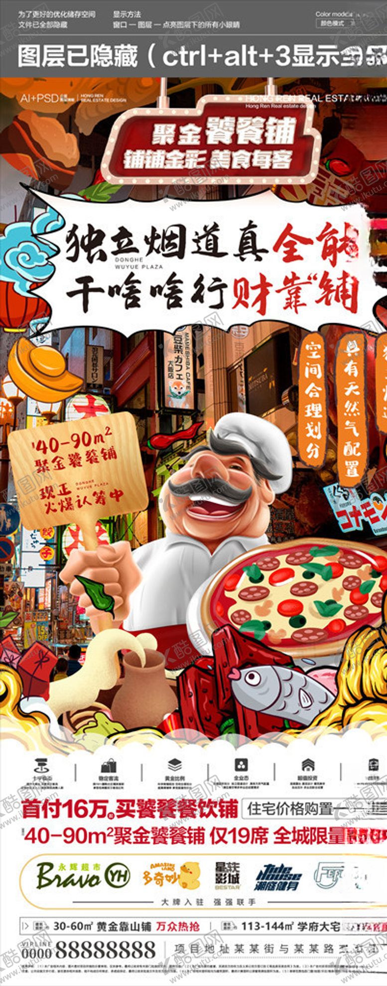 编号：35160505180126011981【酷图网】源文件下载-地产商业微海报