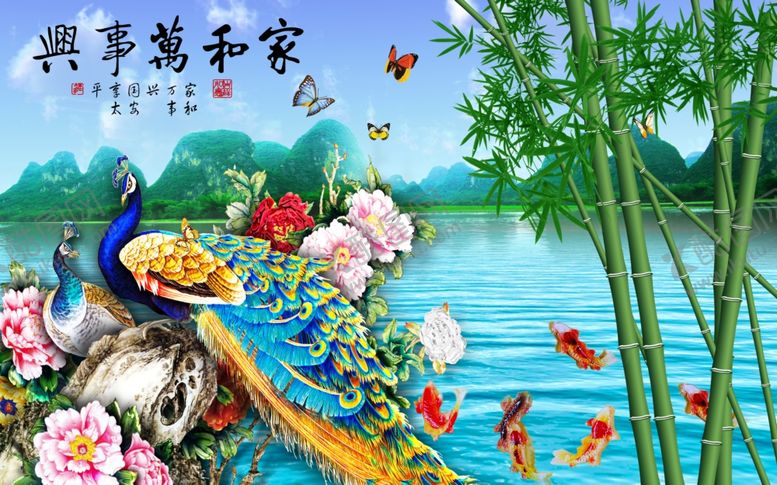 编号：77890906180926328622【酷图网】源文件下载-装饰画背景墙