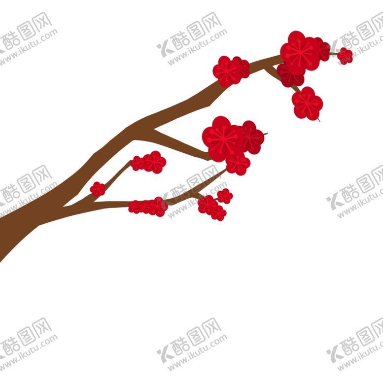 编号：26140305160244021969【酷图网】源文件下载-梅花树枝元素