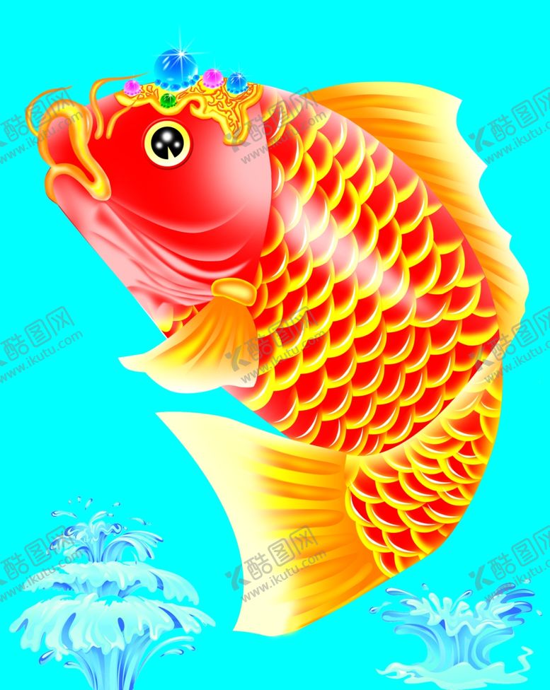 编号：43299709230955021903【酷图网】源文件下载-鲤鱼跳龙门上