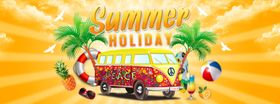 夏季横幅日促销日促销促销