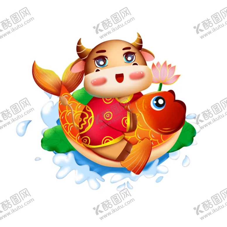 编号：41705804171236082238【酷图网】源文件下载-牛年形象