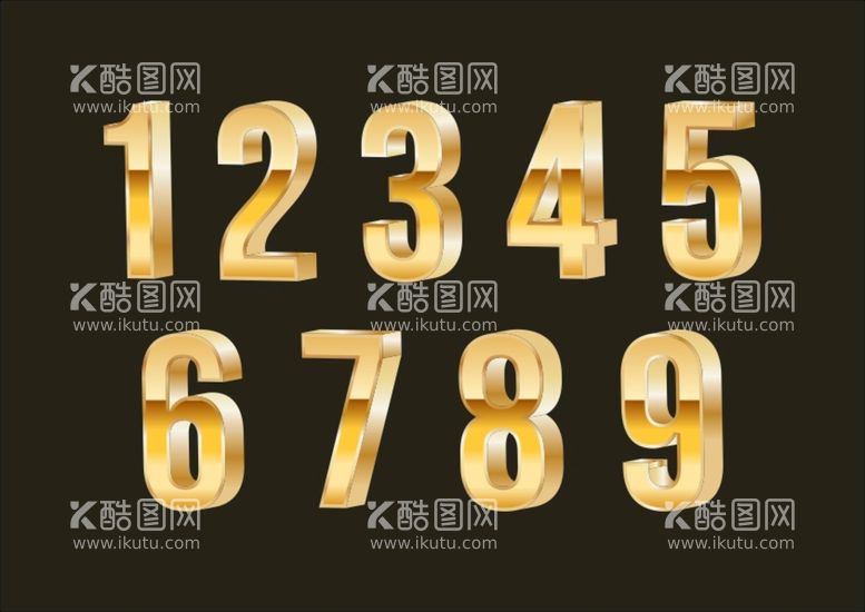 编号：87701512192120305316【酷图网】源文件下载-金色数字