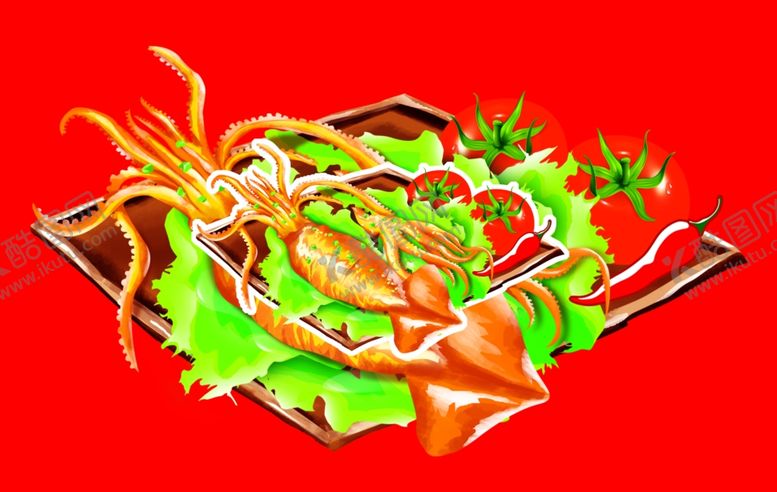 编号：29838710100603243273【酷图网】源文件下载-鱿鱼