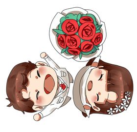 卡通情侣