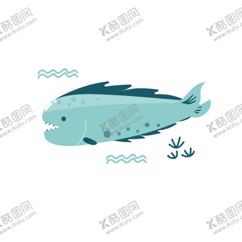 编号：45942305190016166751【酷图网】源文件下载-海洋生物图标图形装饰海报素材